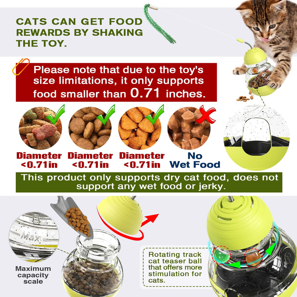 TLKNG Cat Toy rope-ball attachment highlights replaceable accessories for ongoing fun.