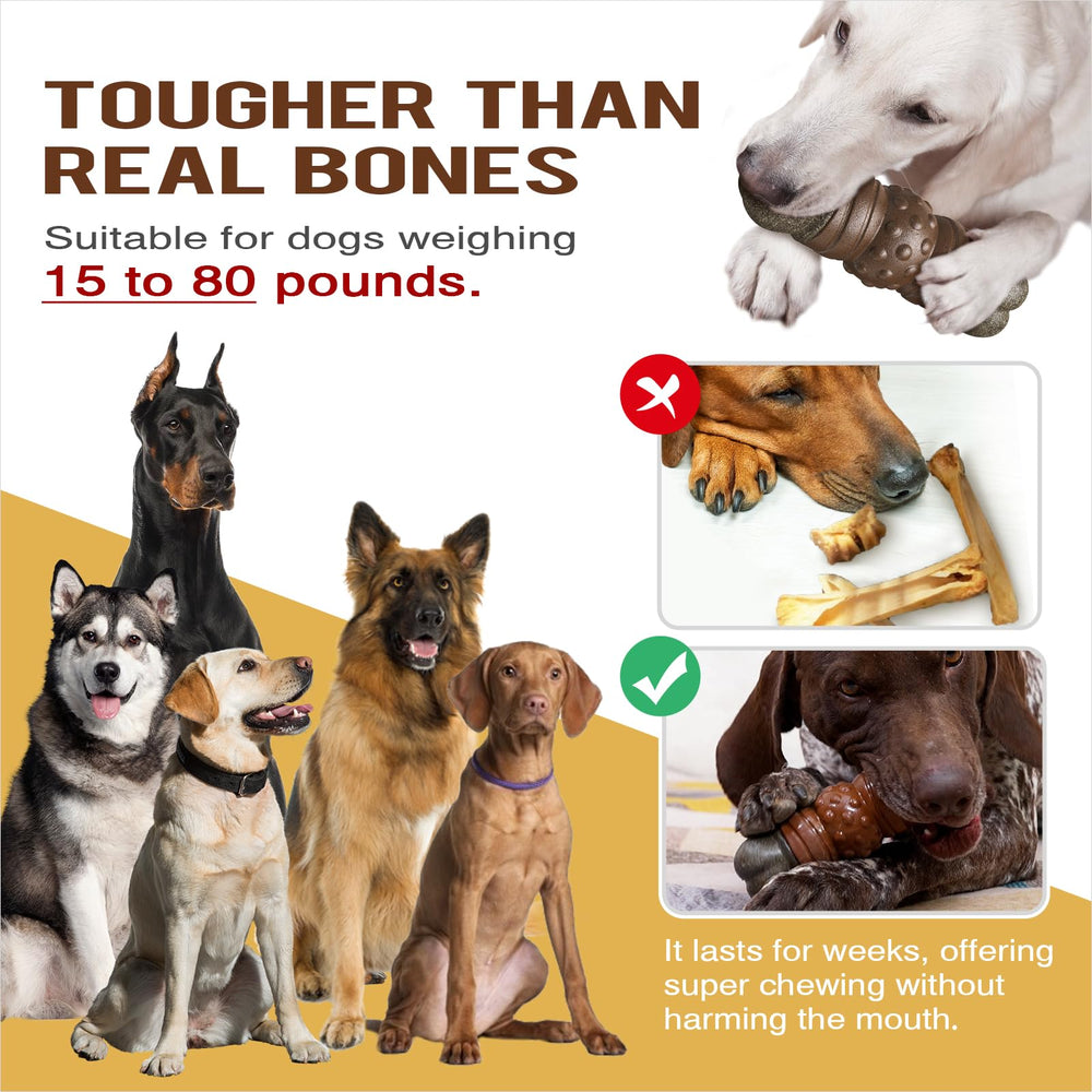 TLKNG crate-training indestructible dog toy encourages indoor training and reduces boredom