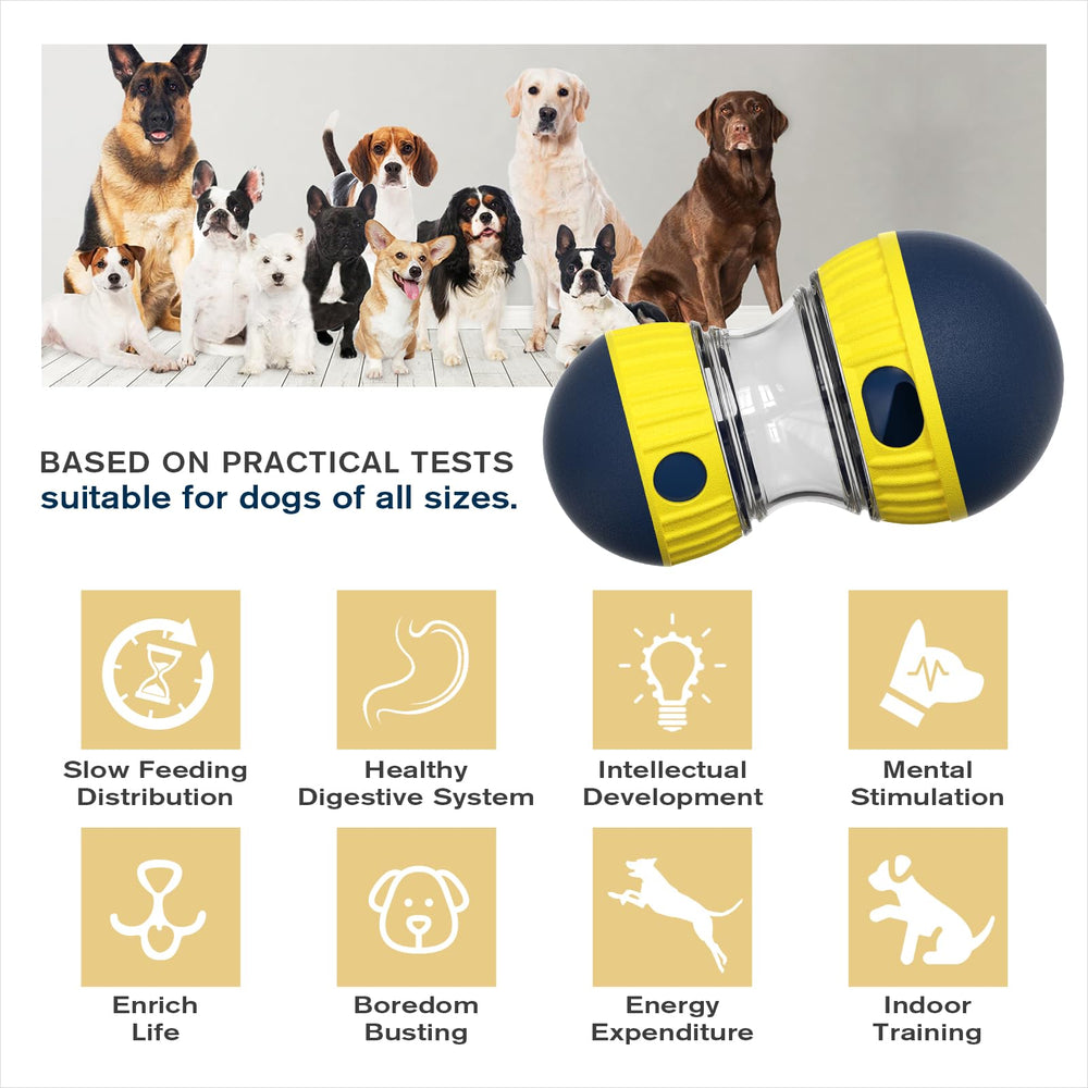 TLKNG dual-end dispense toy demonstrates unpredictable movement for rewarding exploration.