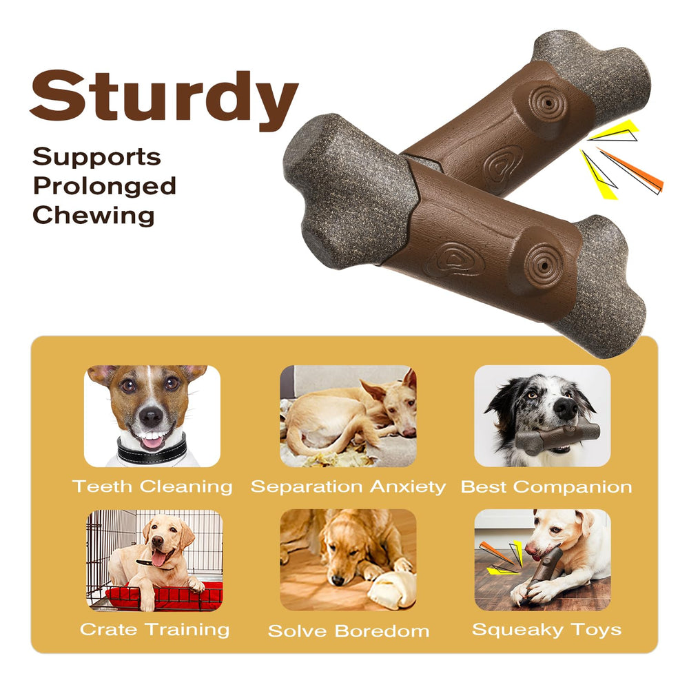 TLKNG large squeaky dog chew toy close-up of hidden squeaker design for longer play.
