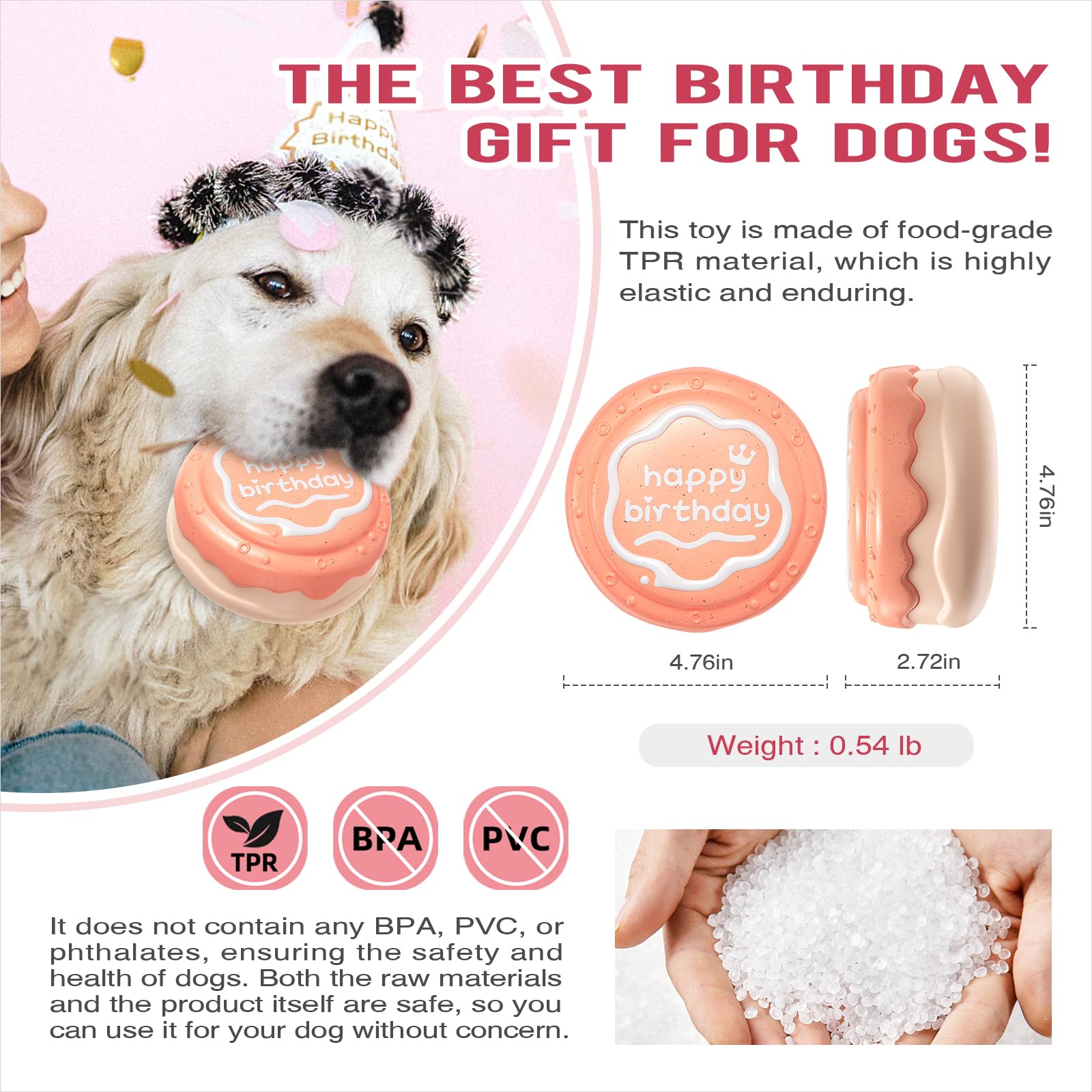 TLKNG plush toy features soft texture that supports teeth-friendly chewing.