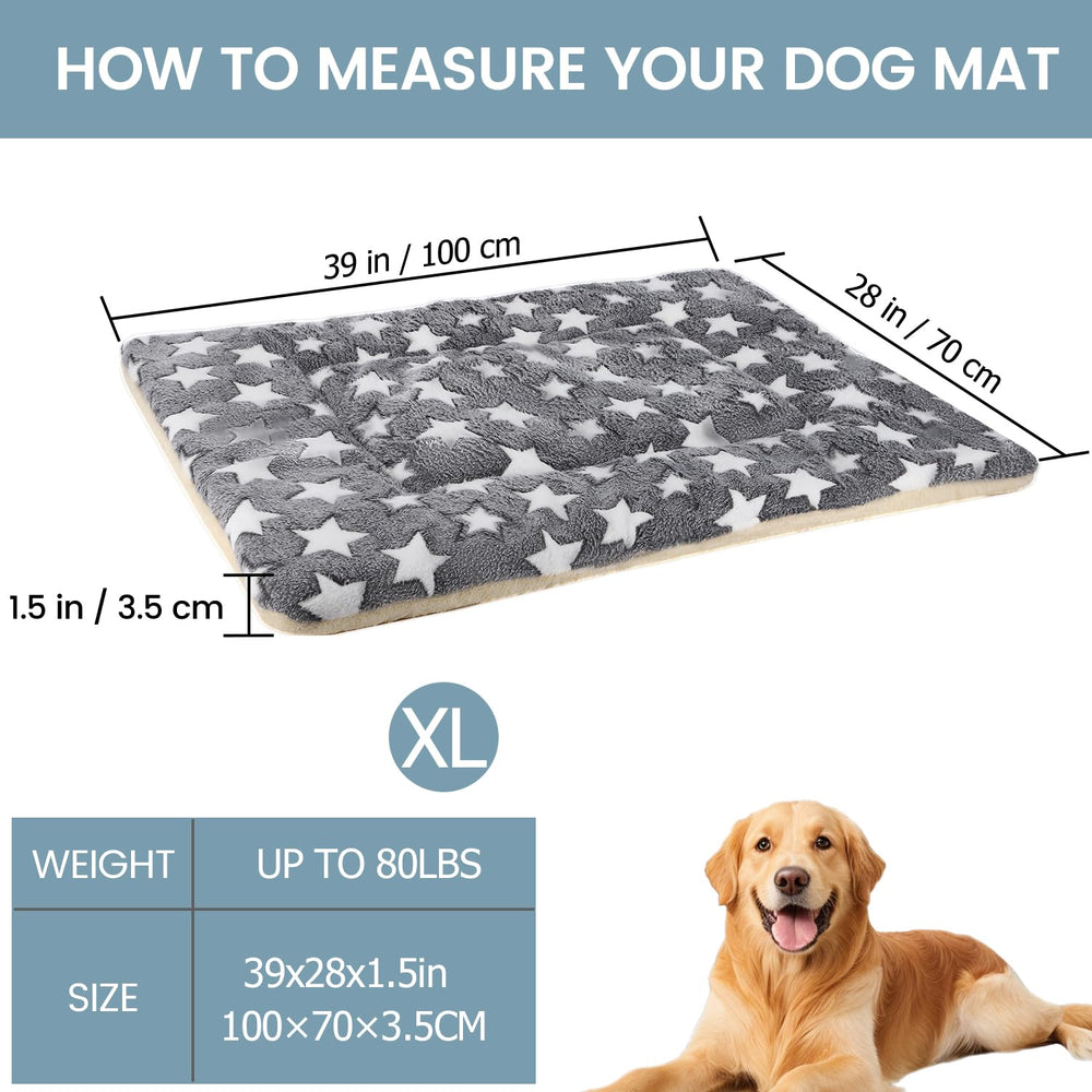 TMbsfatn dog bed mat grey in living room, ideal pet-friendly space