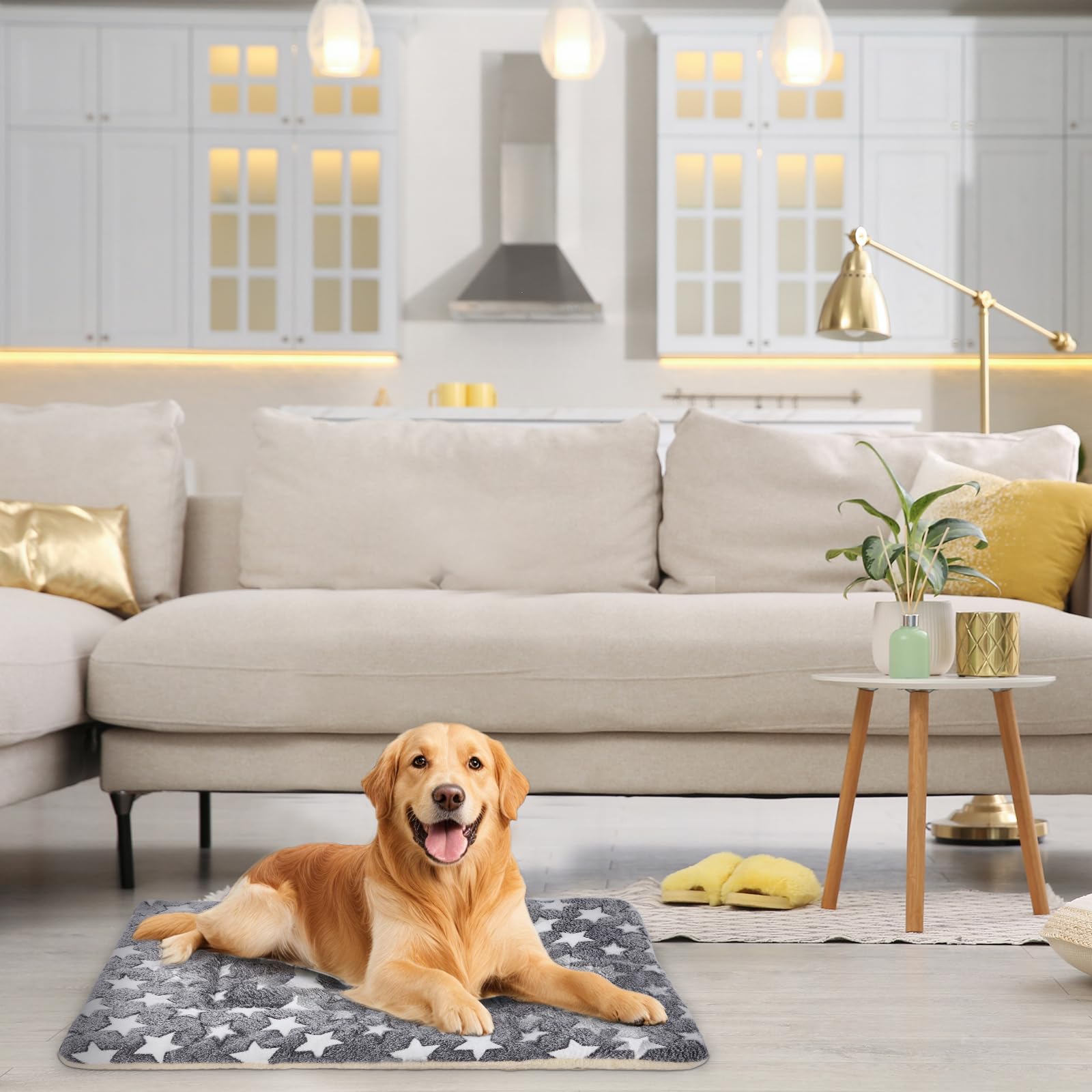 TMbsfatn dog bed mat grey packaged image highlighting value