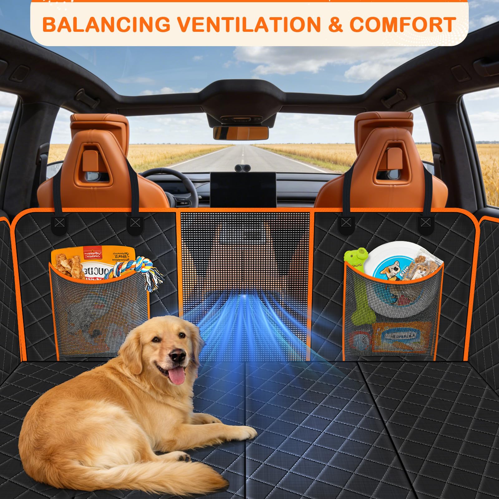 TNELTUEB breathable mesh window improves airflow and eases travel anxiety