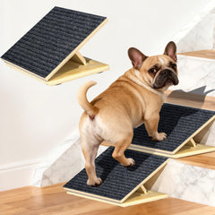 TNELTUEB dog ramp with adjustable height for stairs, safer access for small dogs.