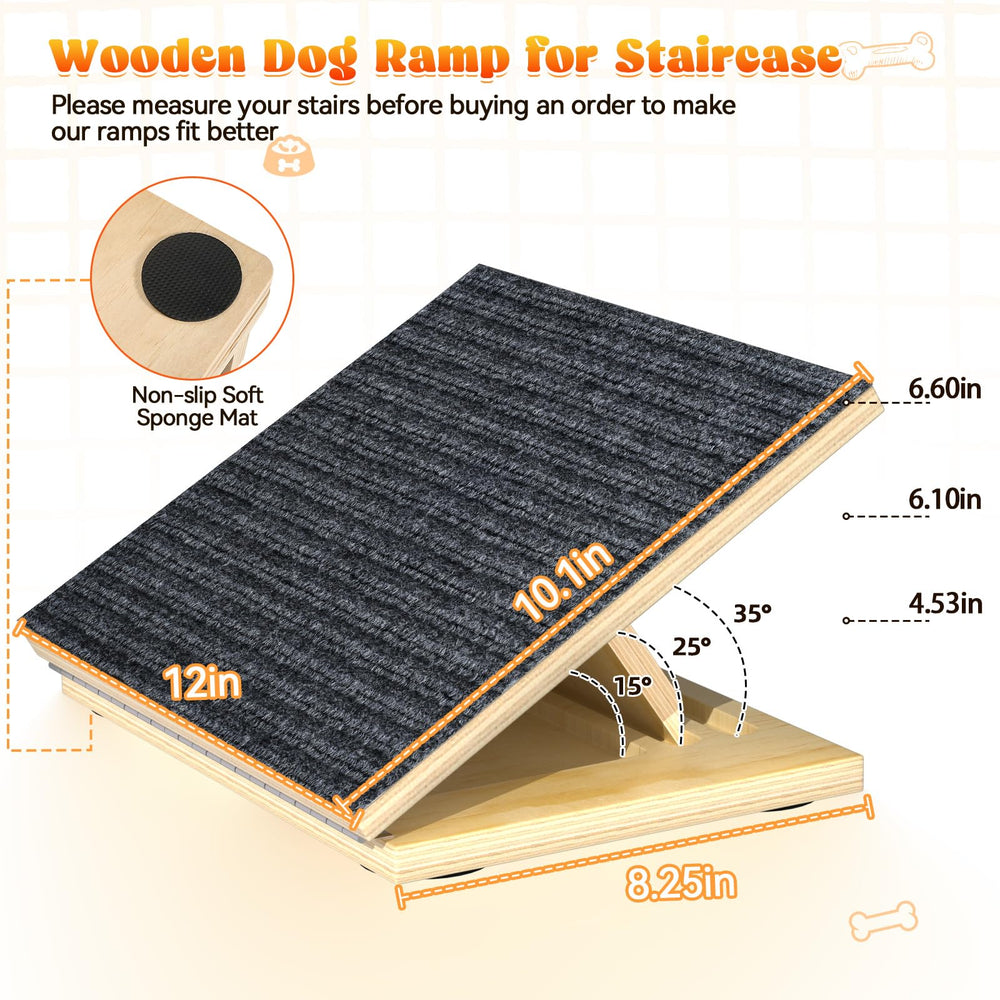 TNELTUEB ramp with non-slip surface providing secure grip for pets