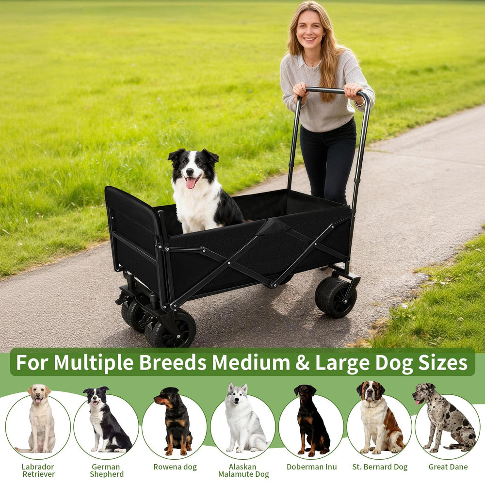 TNELTUEB rear foldable ramp enables easy pet entry.