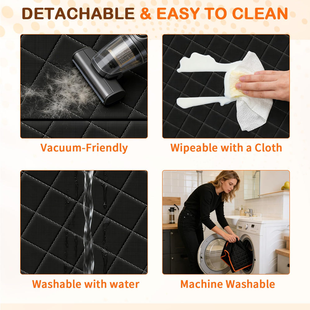 TNELTUEB easy-clean design makes hair and spills quick to remove