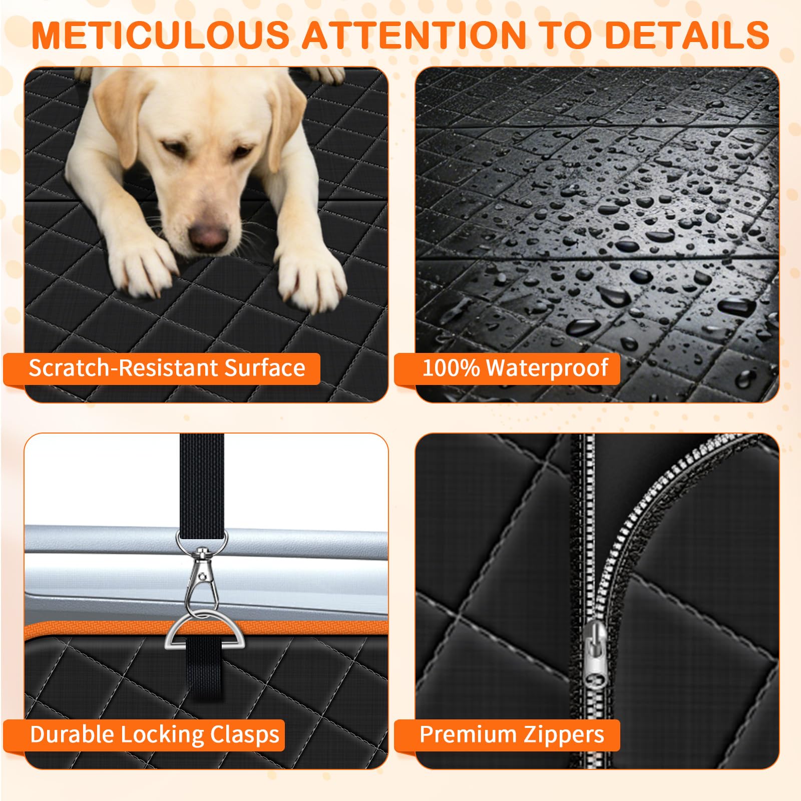 TNELTUEB upgraded Oxford cloth resists scratches and wipes clean easily