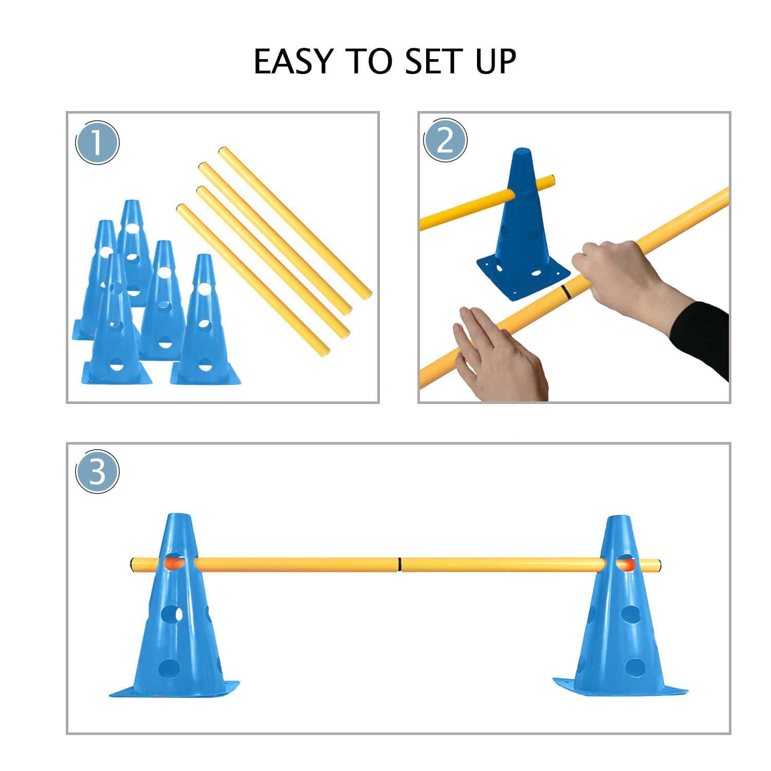 TNZMART agility course setup showing versatile layout options