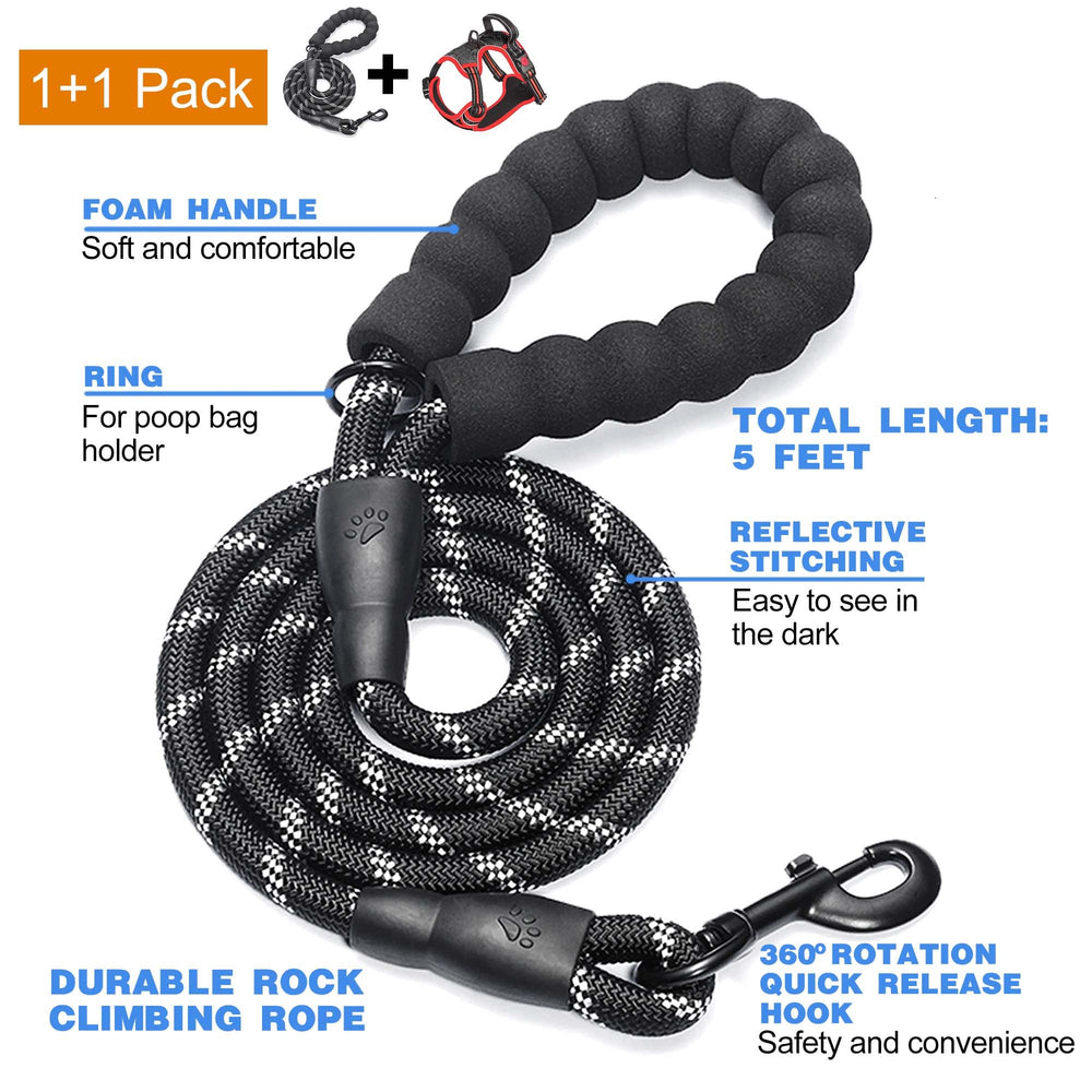 tobeDRI No Pull Harness back clip for relaxed walking and training