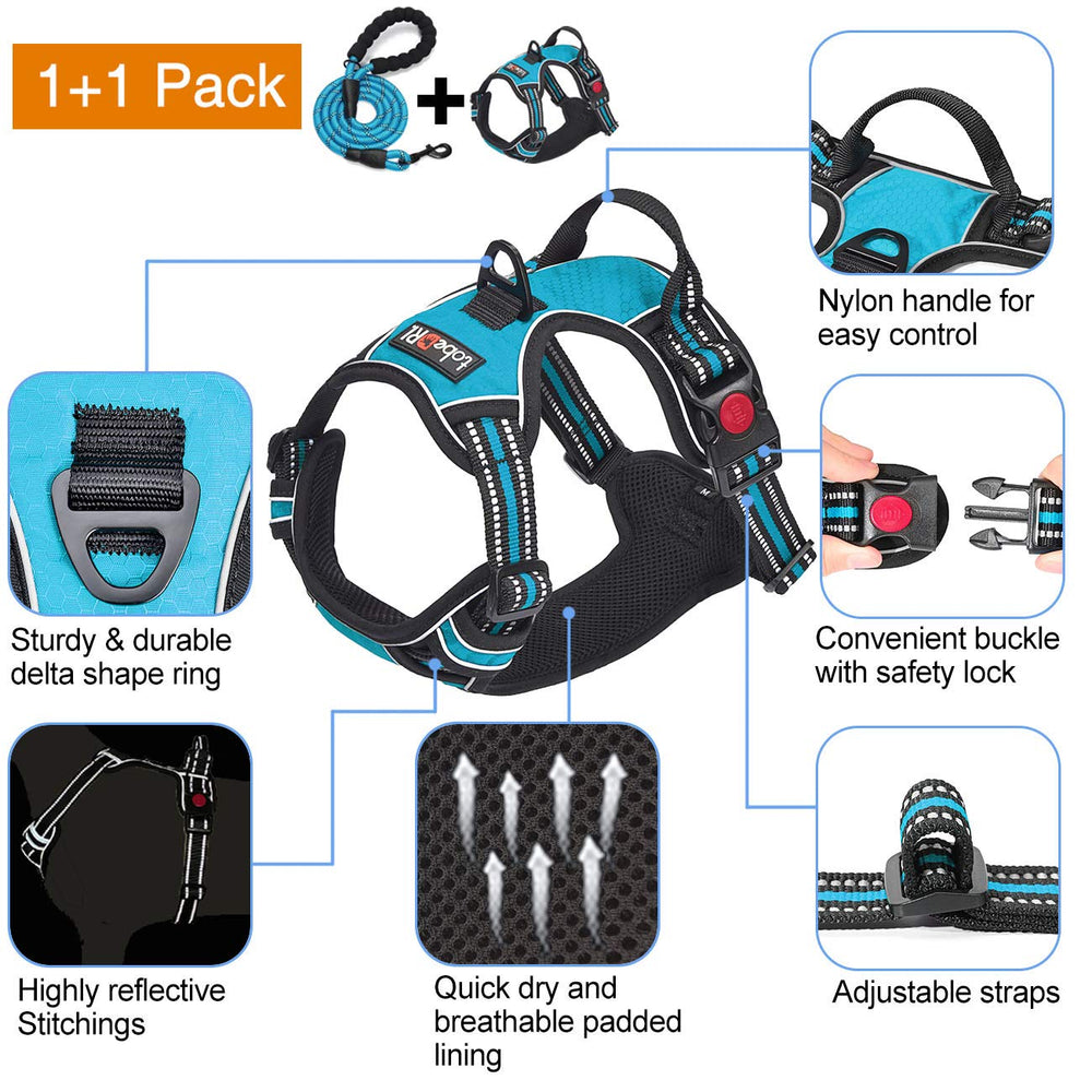 tobedri no-pull harness side adjustment points for perfect fit