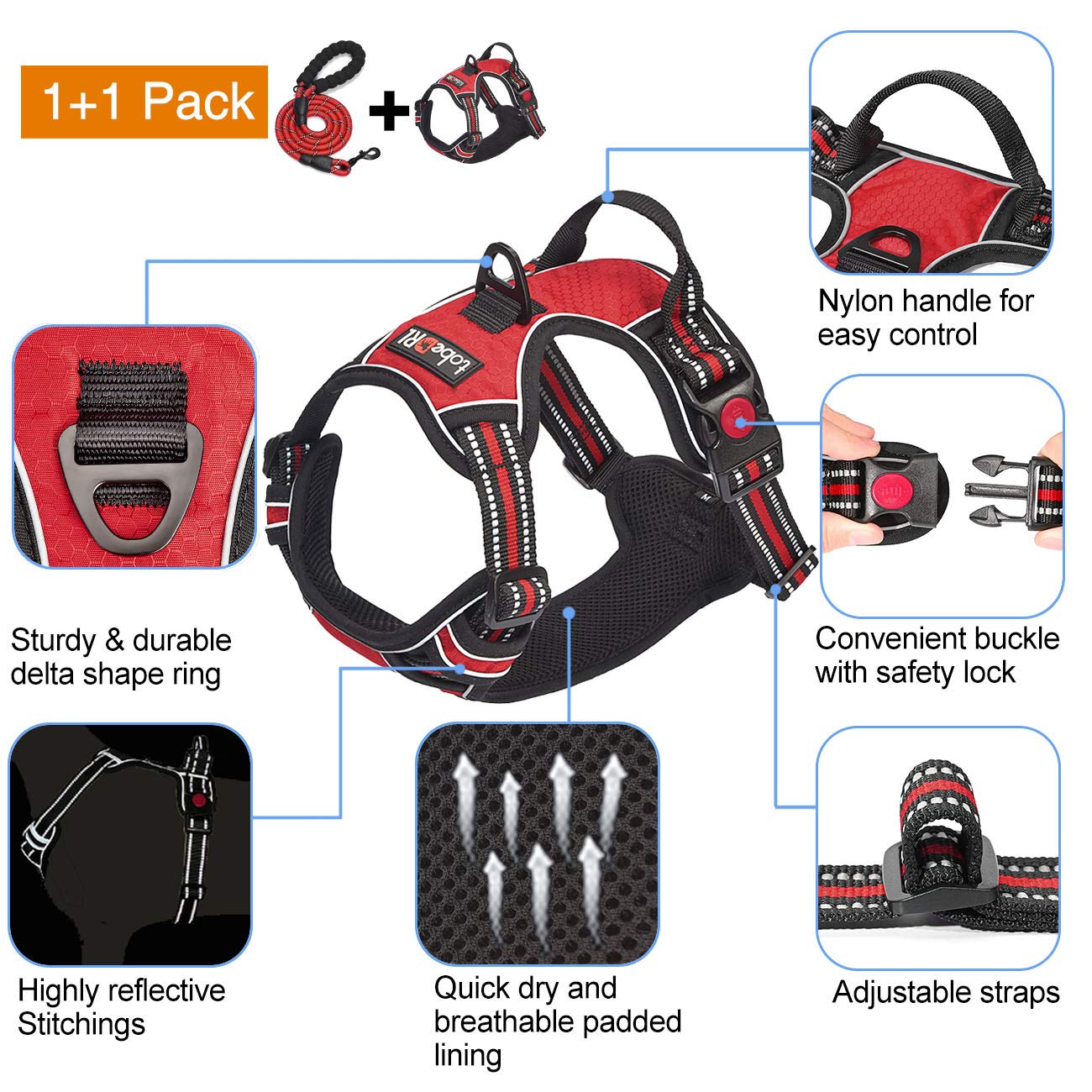 tobeDRI quick snap buckles with locking secure, easy on/off during outings