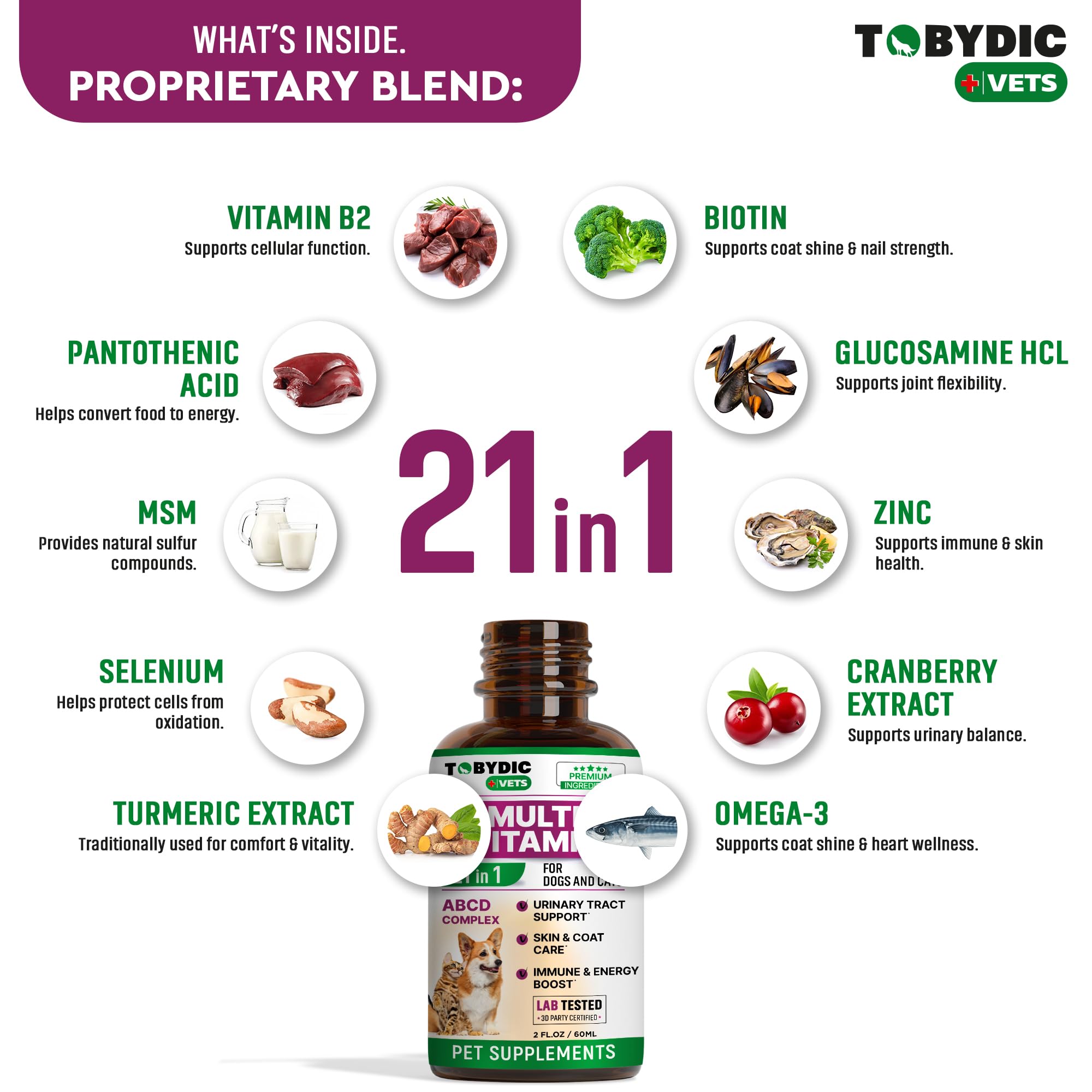 TOBYDIC immunity and energy boost drops for everyday wellness