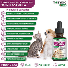 TOBYDIC skin and coat support formula improving fur shine