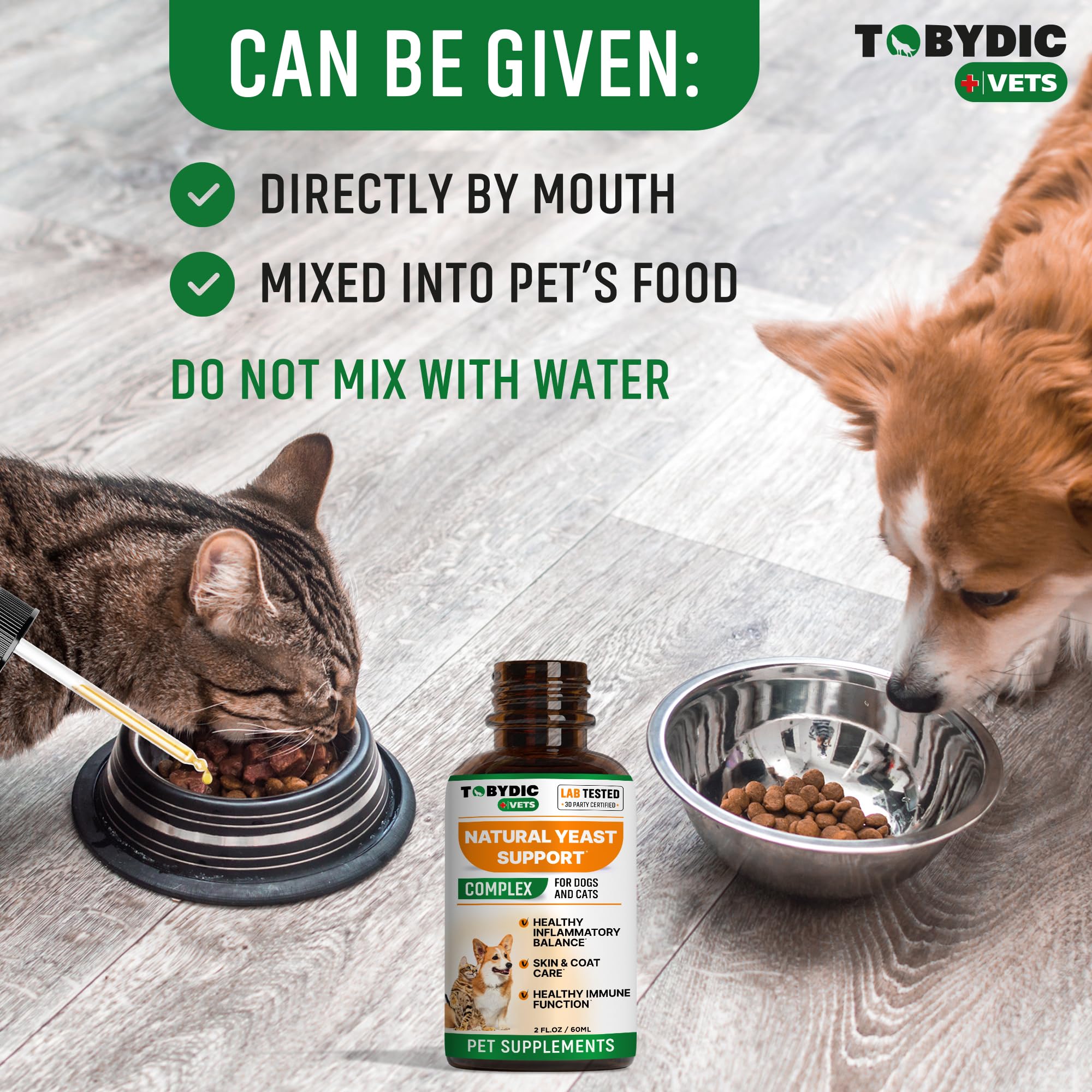 TOBYDIC dropper-view for easy daily ear and skin care.