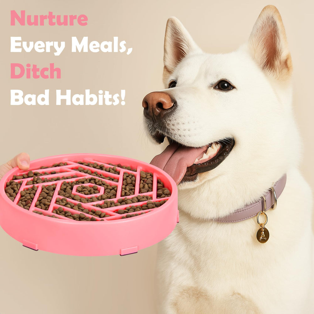 TOBYTO slow feeder bowl supports dry, wet, and raw diets