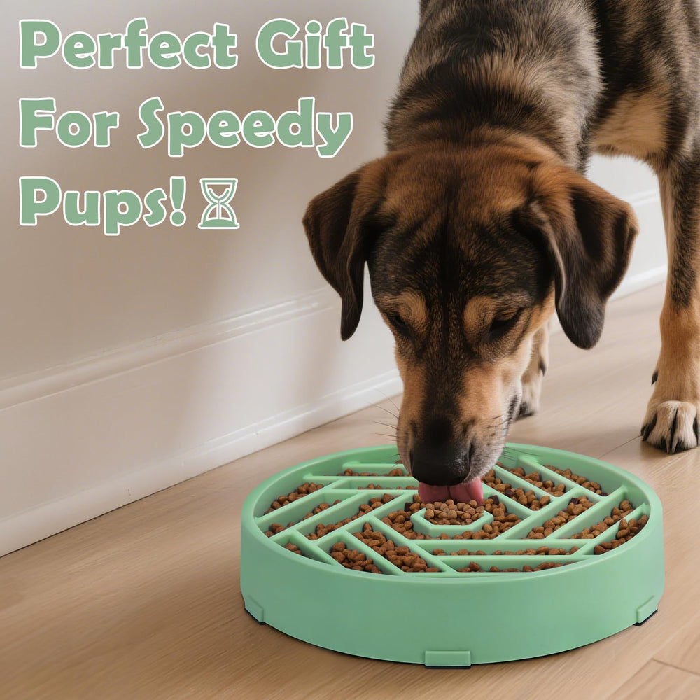 TOBYTO slow feeder bowl reduces mess during mealtime