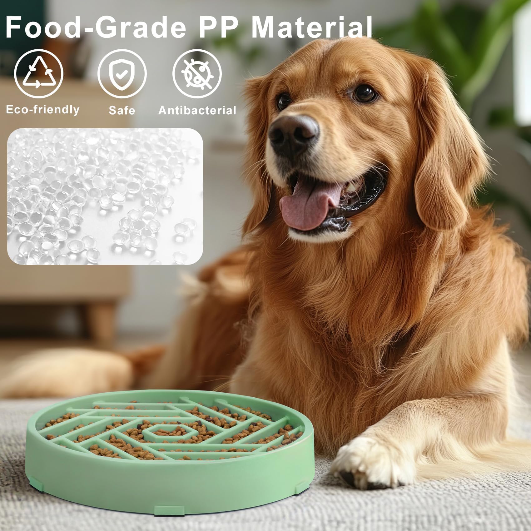 TOBYTO bowl with non-slip base prevents sliding during meals