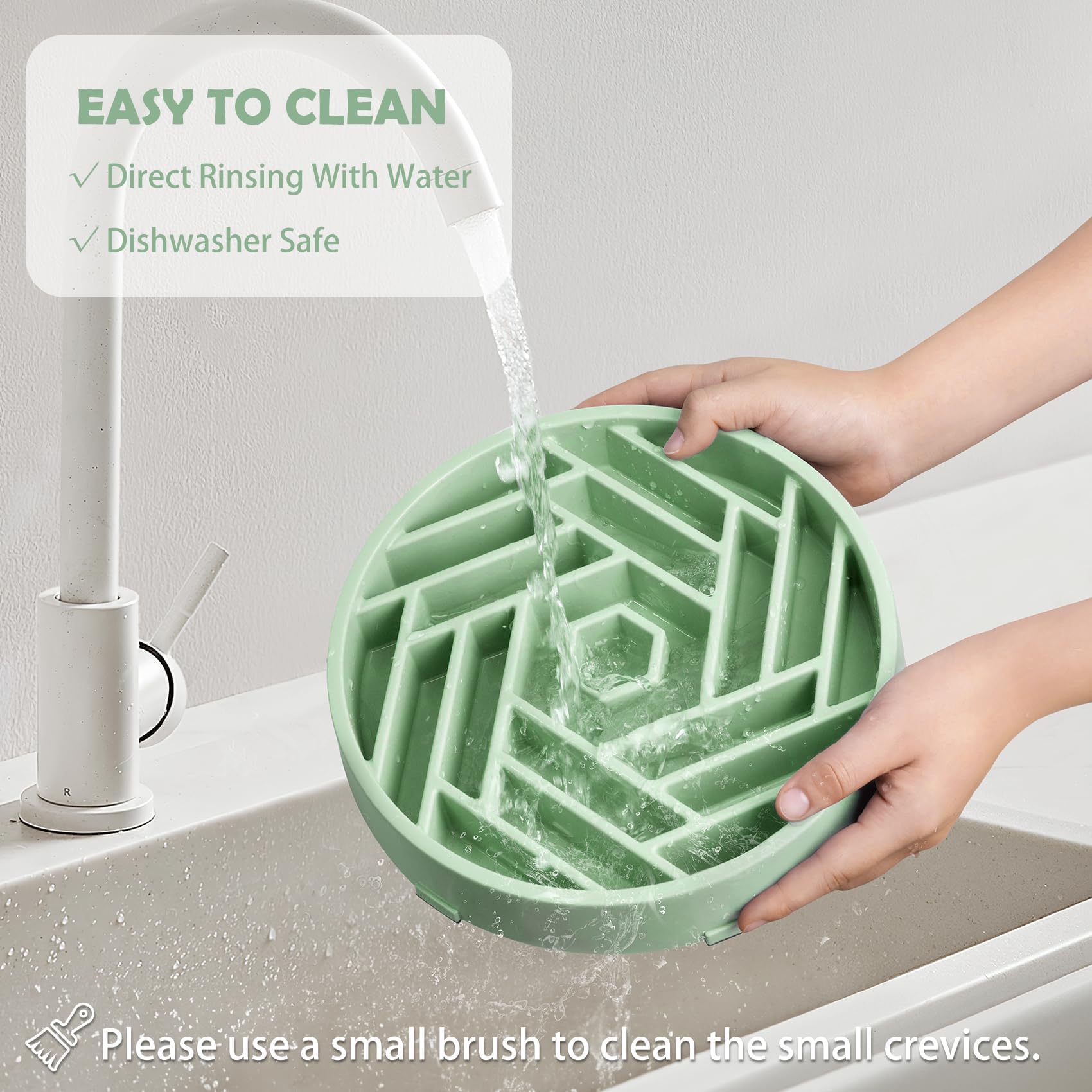 TOBYTO slow feeder bowl BPA-free PP for safe feeding