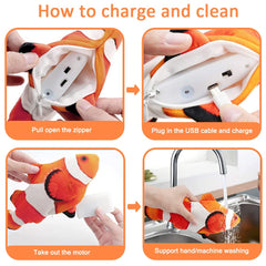 Tocirelo durable cotton plush material stands up to pounces.