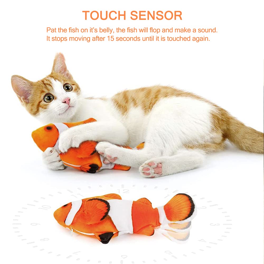 Tocirelo eleven-inch realistic kitten kicker for prey like play.