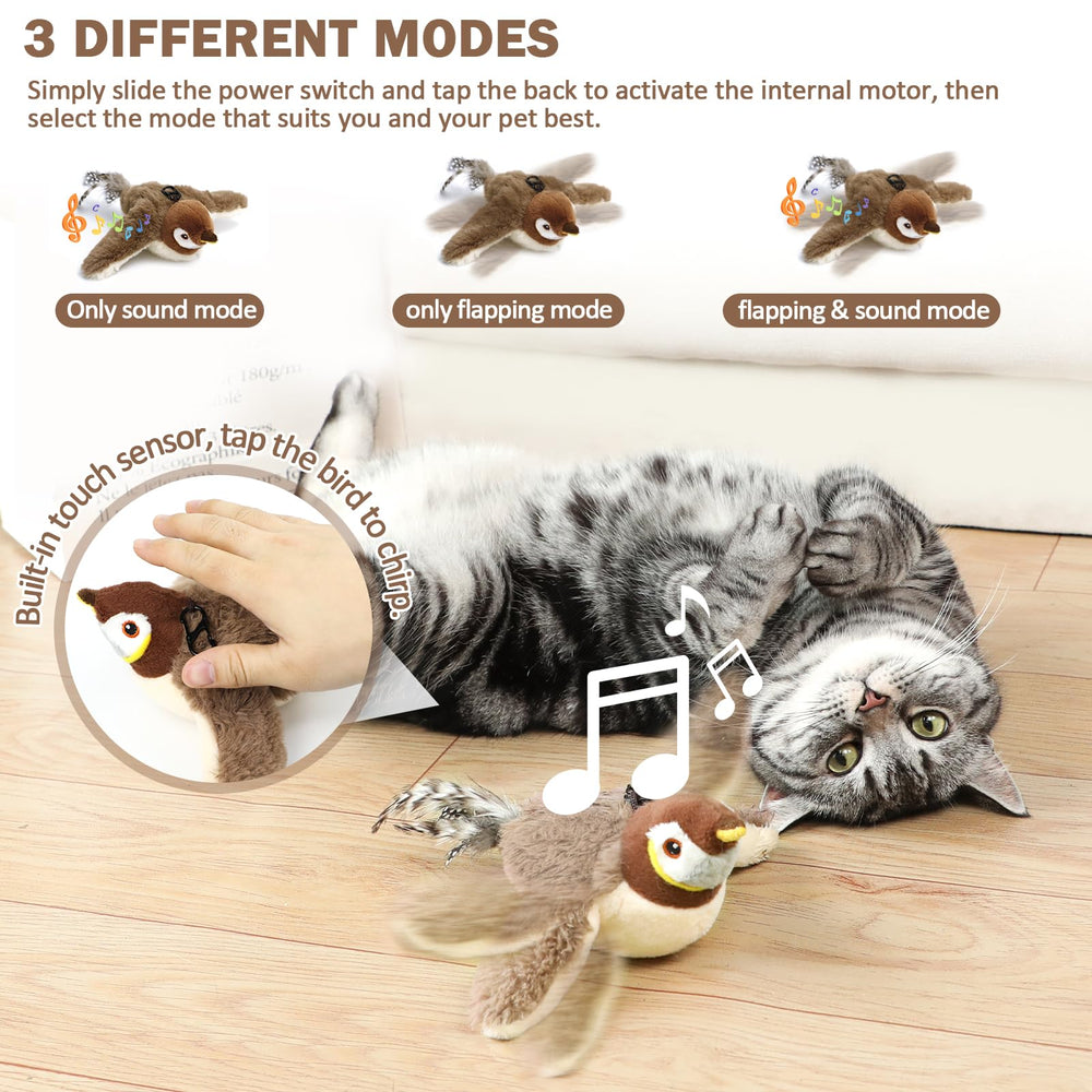 Tocirelo chirping mode triggers realistic sounds to spark hunting during play.