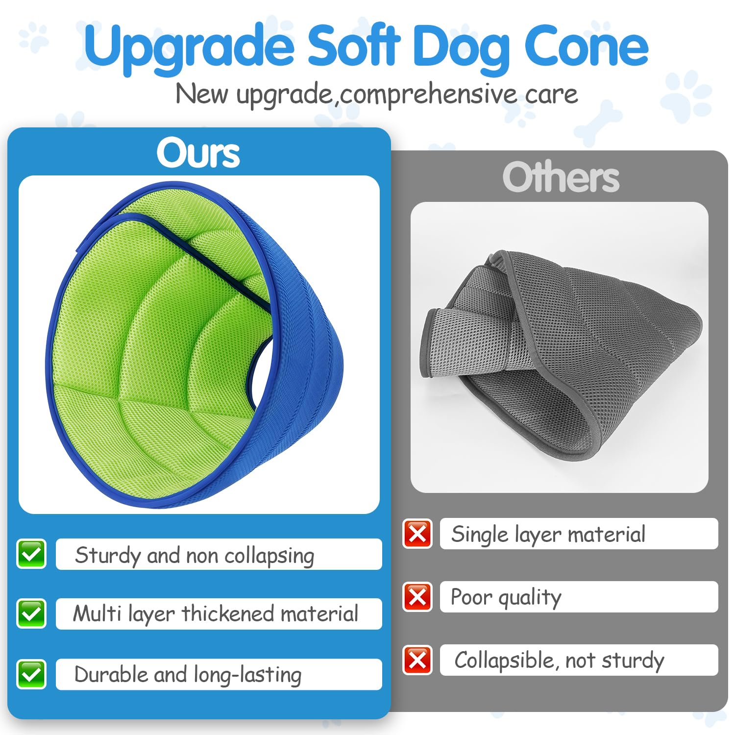 Tocora durable thickened mesh cone offers sturdy protection without stiffness.