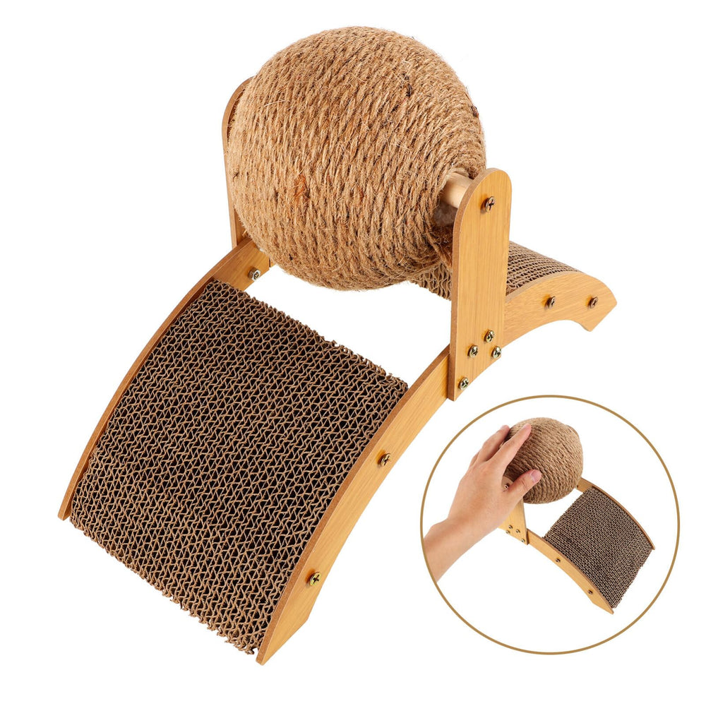 Toddmomy cat scratcher ball durable build for everyday use