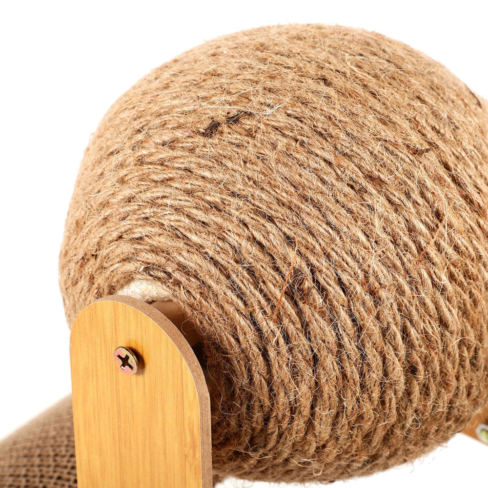 Toddmomy cat scratcher ball engaging kittens with natural scratching behavior