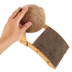 Toddmomy cat scratcher ball with sisal rope for durable play