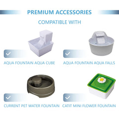 TOGGATH filters fit PetSafe Aqua Cube, improving flow and reducing odors