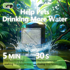 TOGGATH cat fountain filter square — reduces hair and residue buildup.