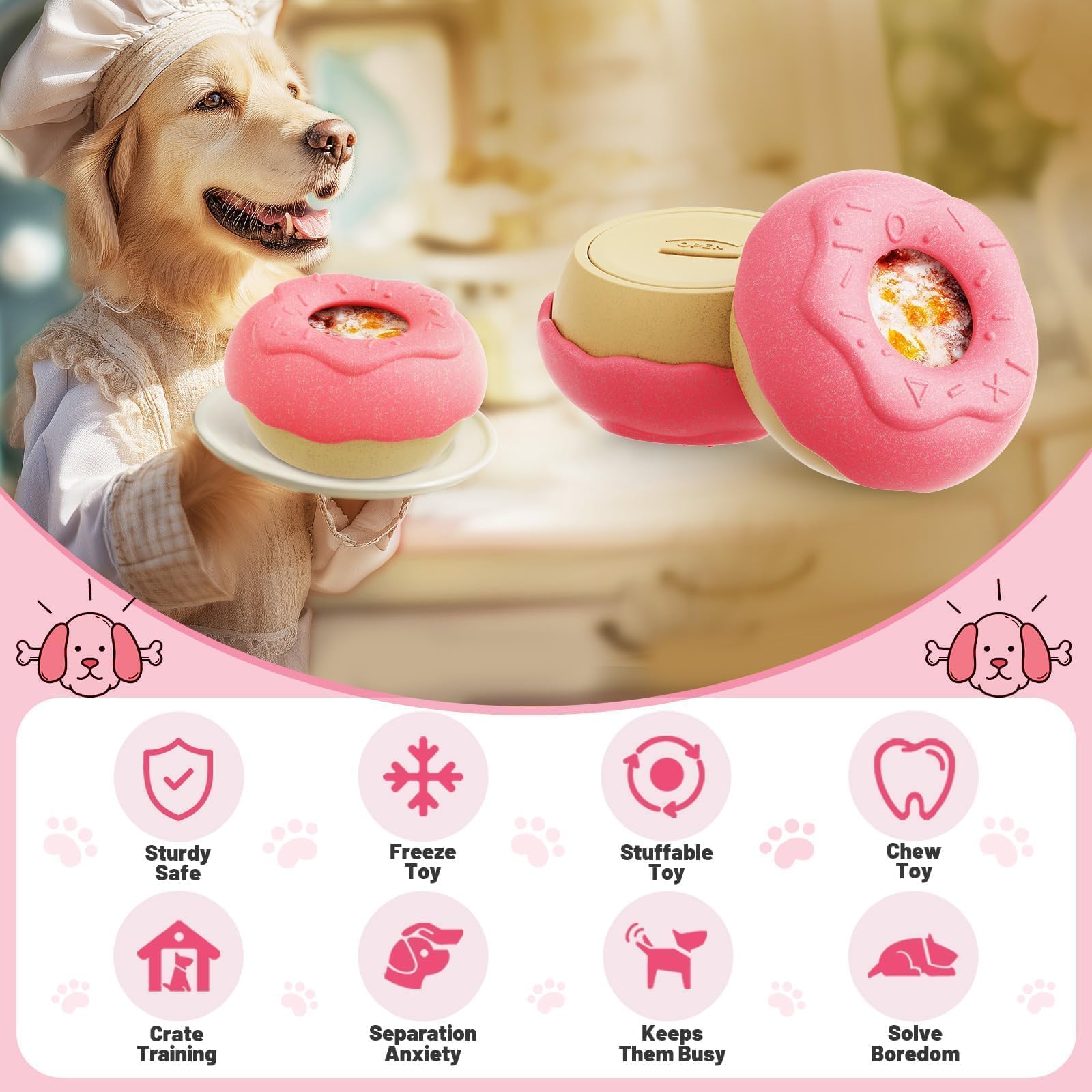 TOHONGADON frozen-treat-cups provide cooling fun for dogs