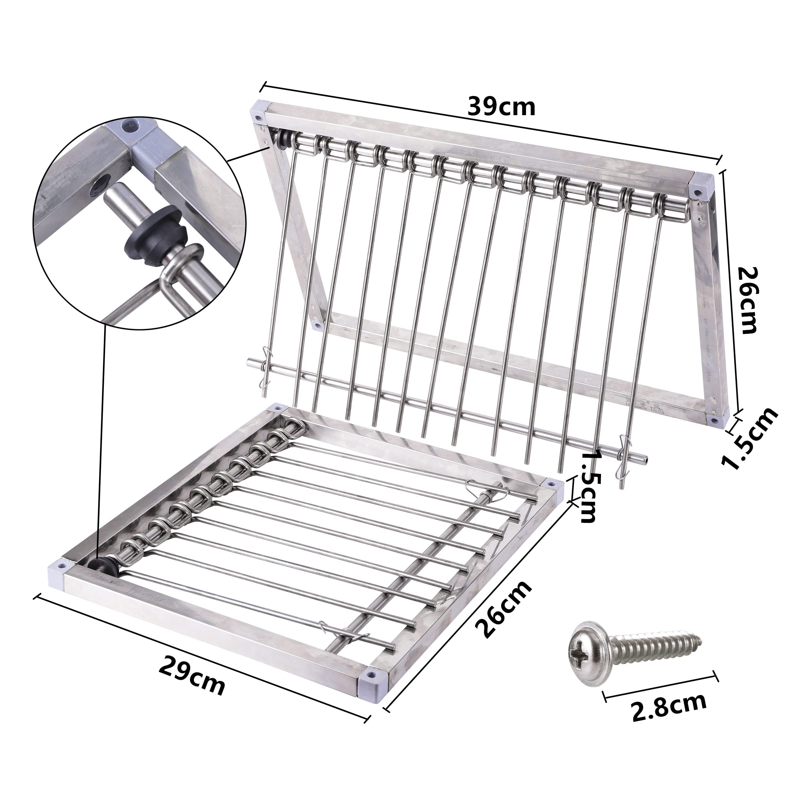 TOHONGADON pigeon trap bars frame detail emphasizes sturdy spacing.