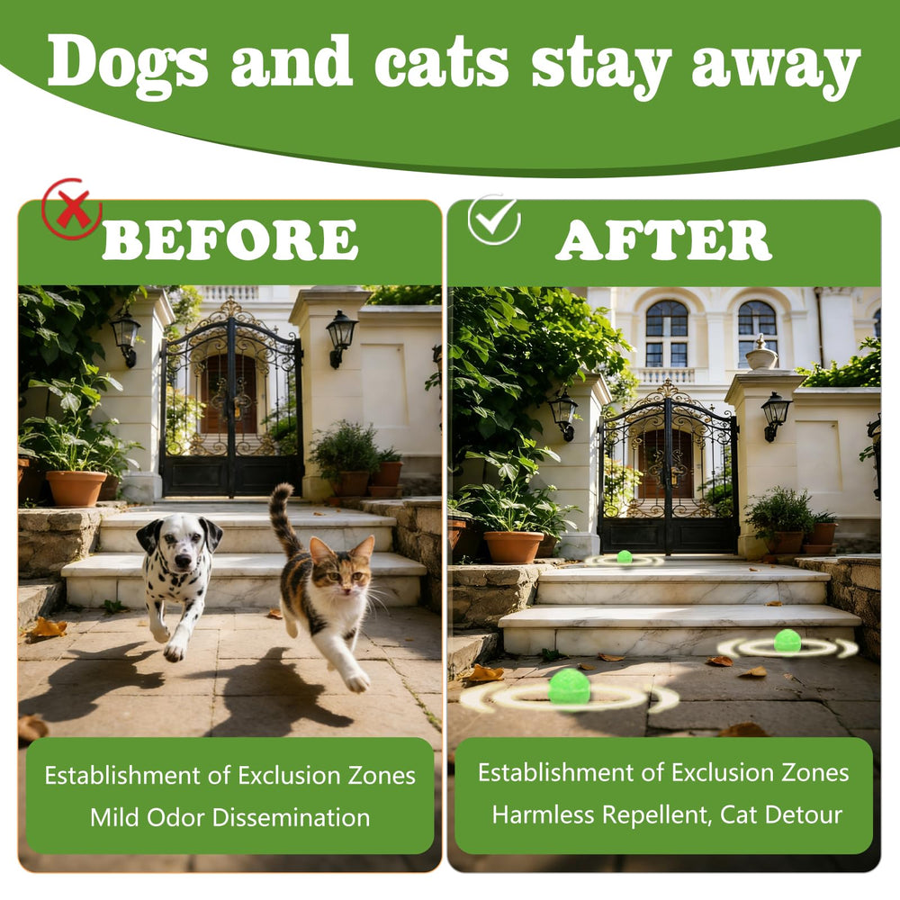 TOIKEEOI cat deterrent ball lawn protection reduces digging and scratching.
