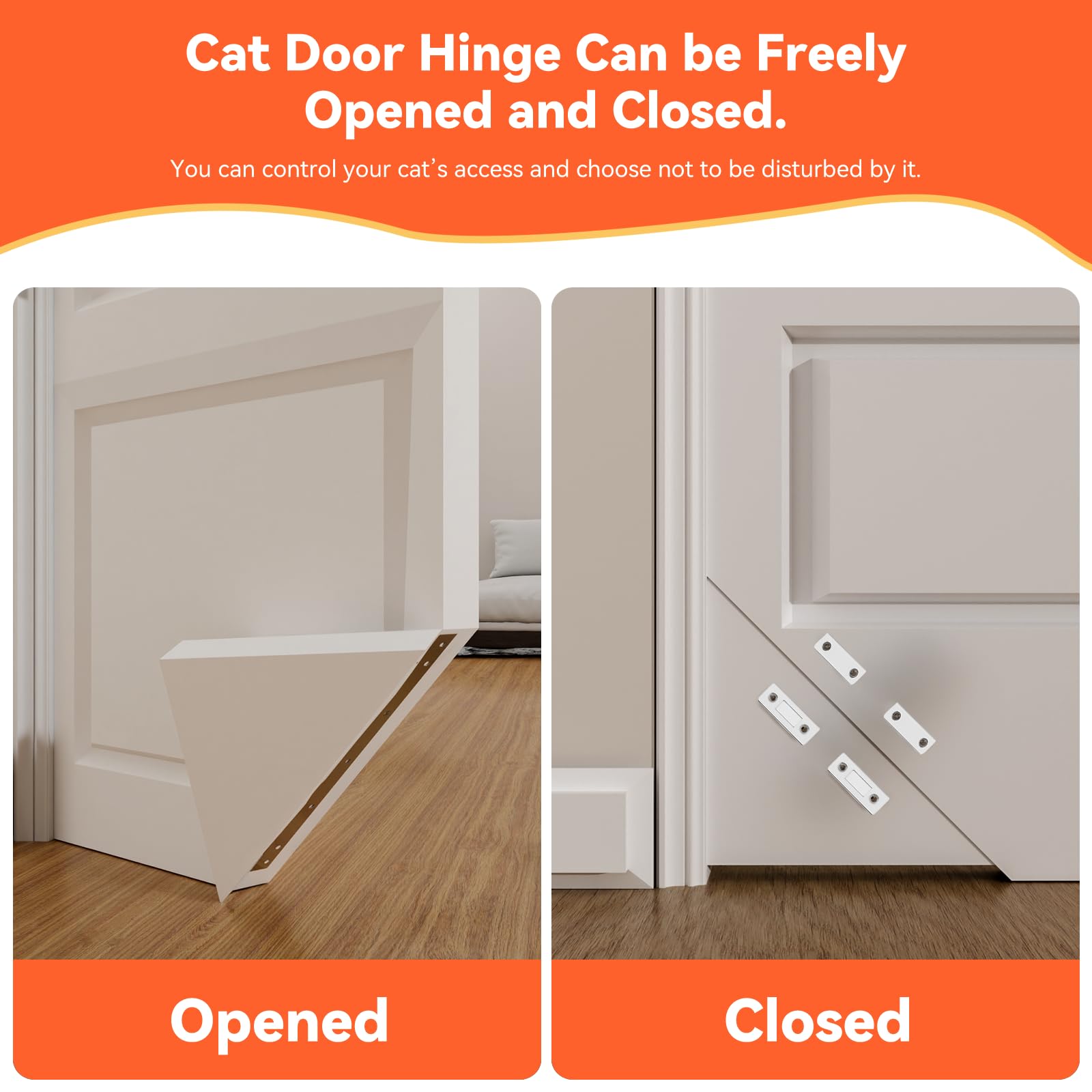 Tokacute cat door hinge cutting template guides precise, clean installation.