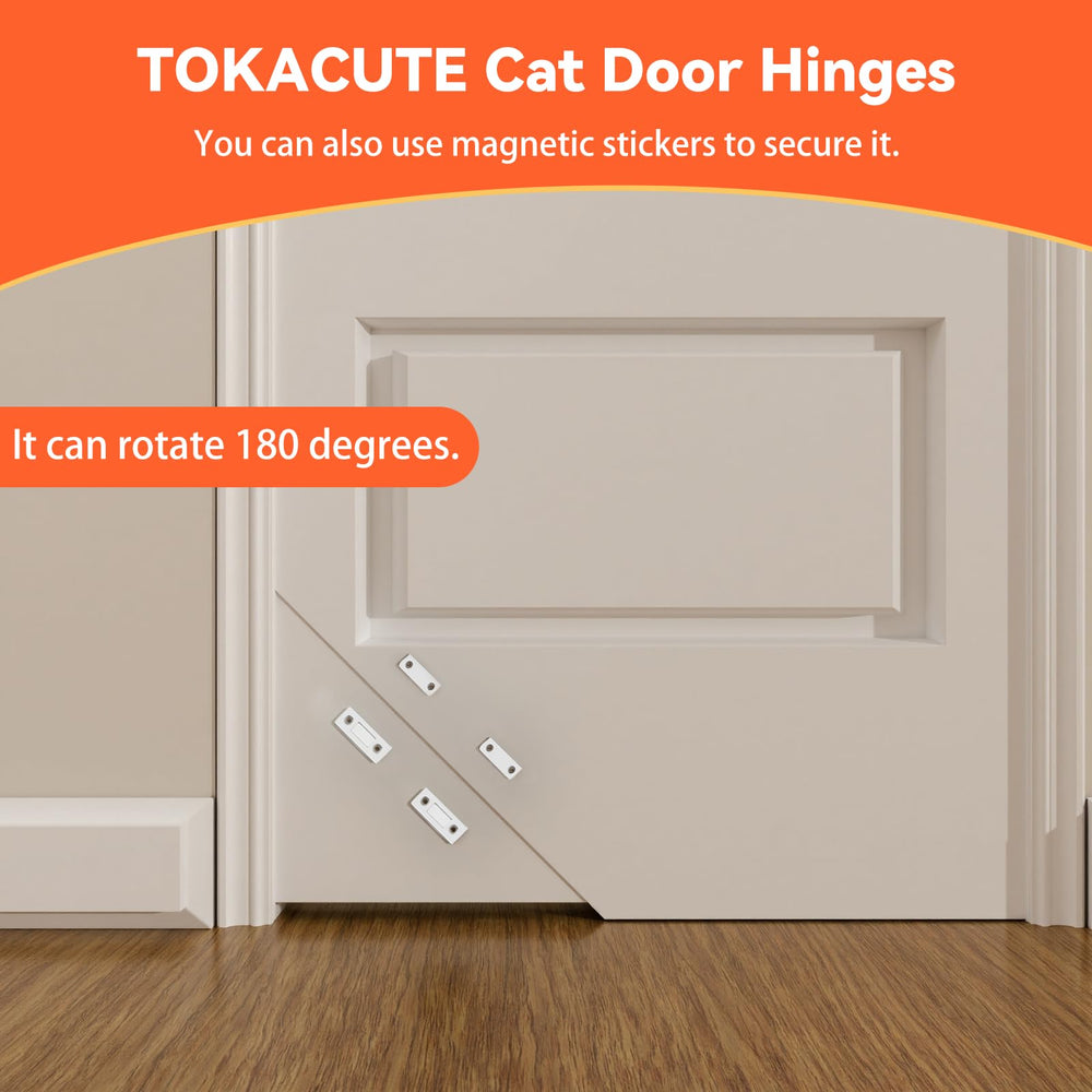Tokacute cat door aids odor control around litter areas and keeps dogs out.