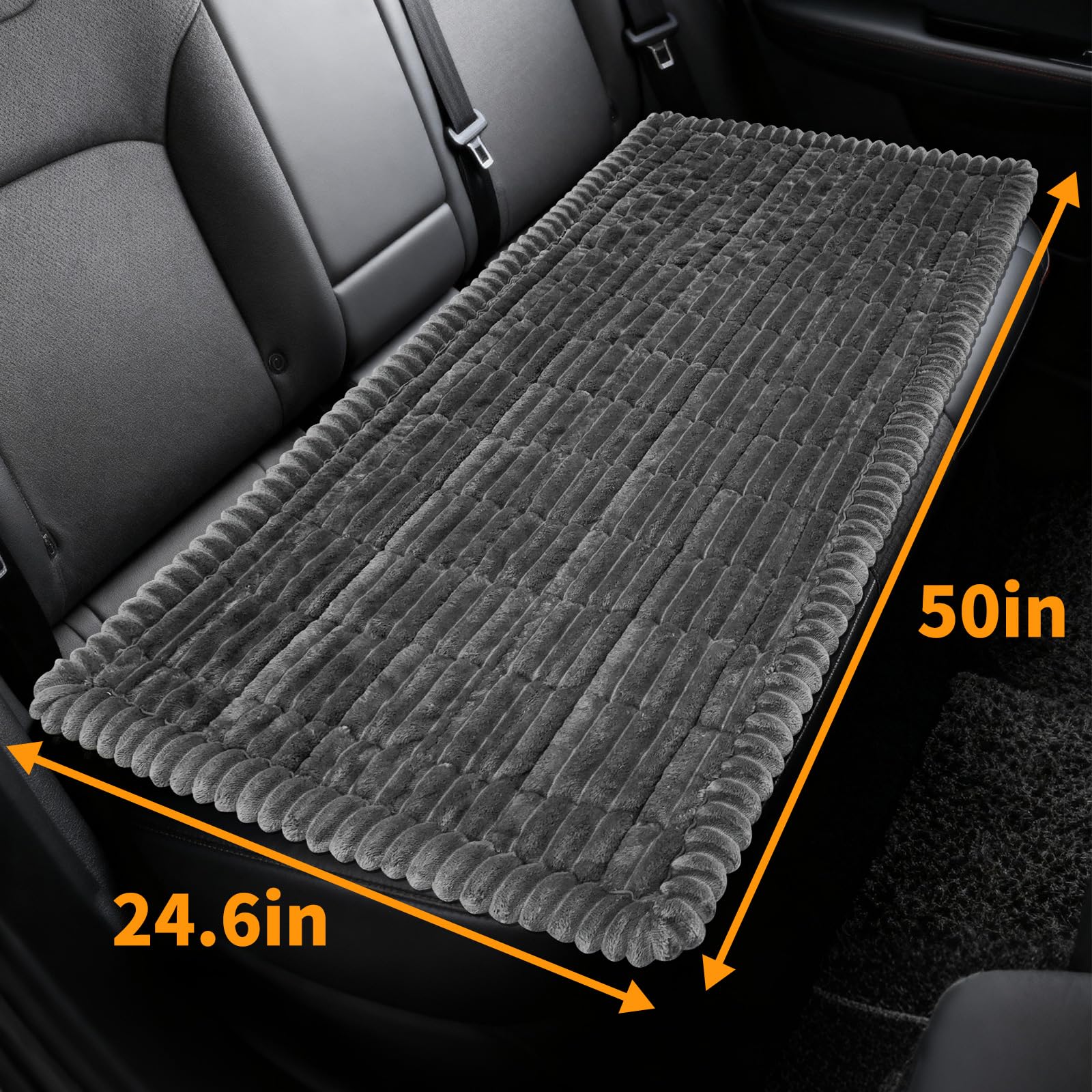 tokameiu soft-flannel dog bed for car delivers plush comfort.