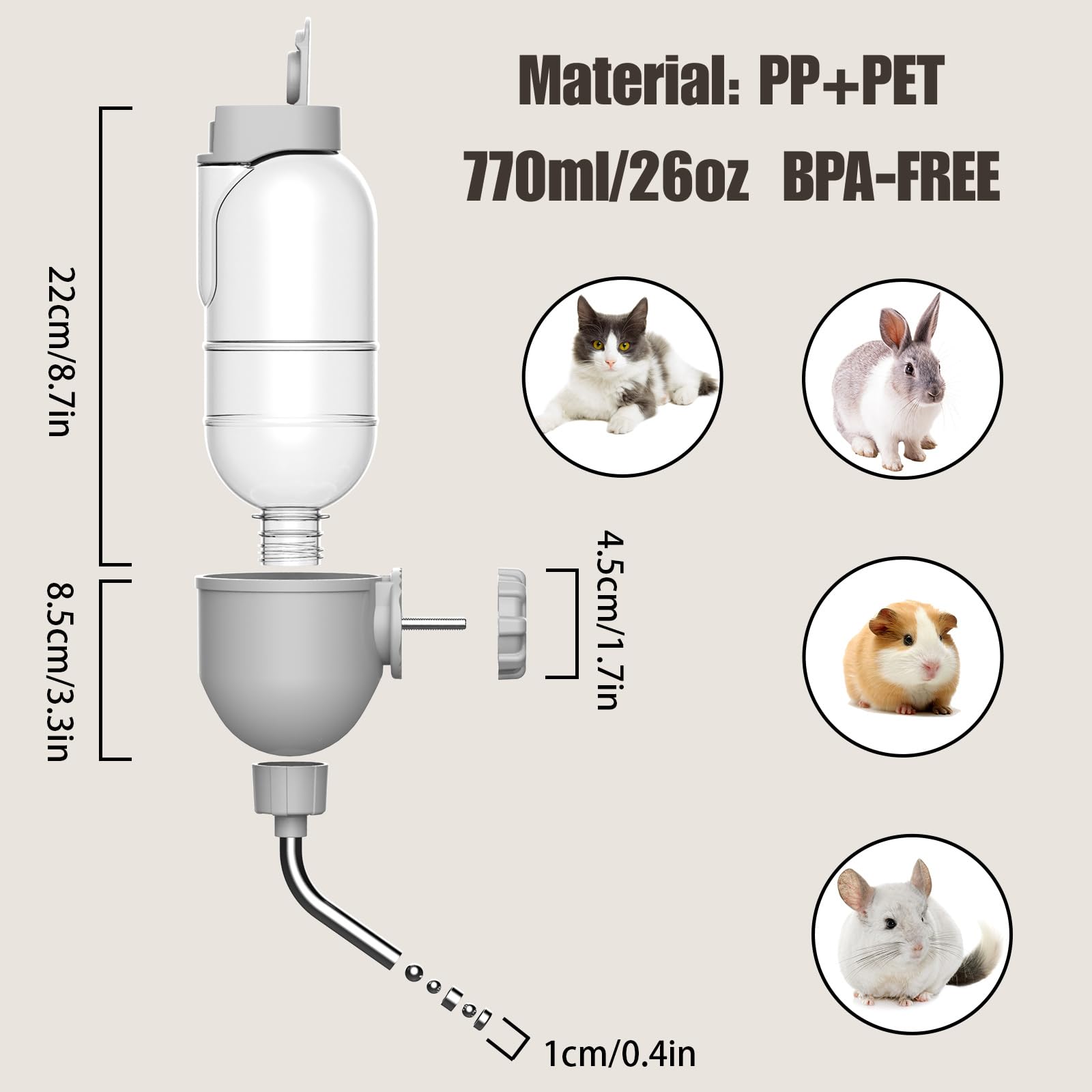 TOKAYIFE leak-proof seals ensure tidy hydration