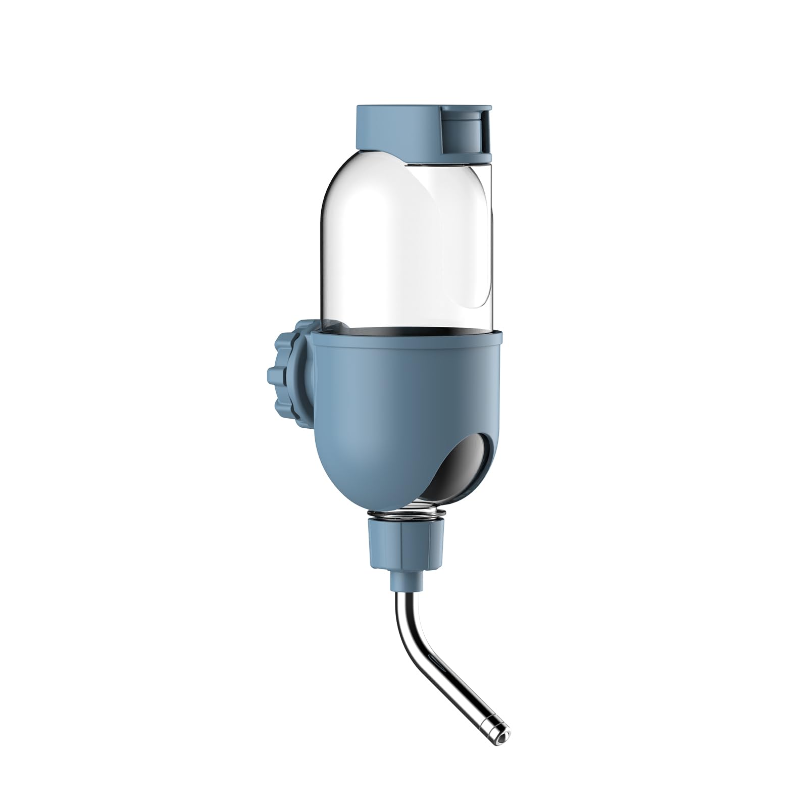 TOKAYIFE pet water bottle with 360° nozzle for versatile cage use.