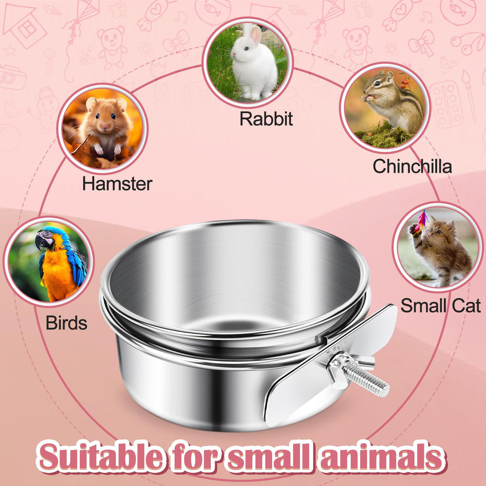 ToLanbbt easy-install and clean bird bowls save time during cage maintenance.