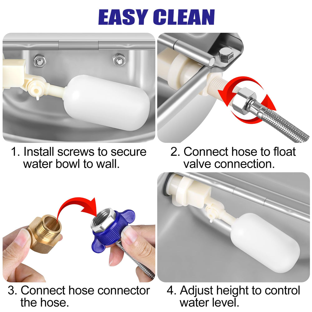 ToLanbbt hose-connector-3-4-inch compatible with common faucets