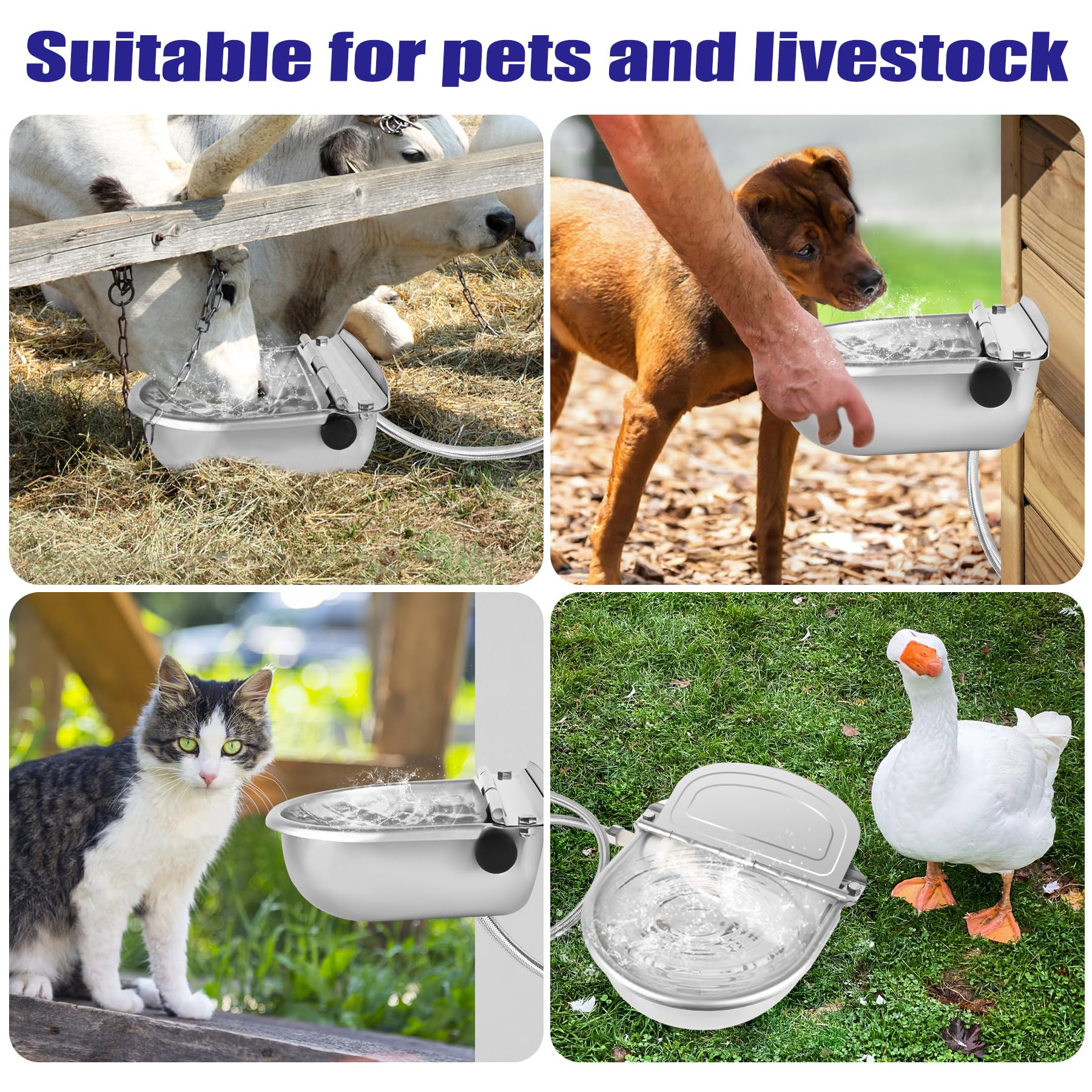 ToLanbbt outdoor-pasture-waterer-setup suitable for multiple livestock