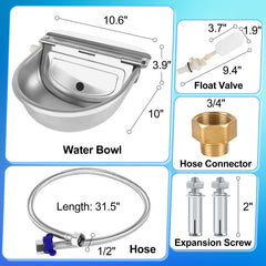 ToLanbbt stainless-steel-water-bowl shows durable outdoor construction