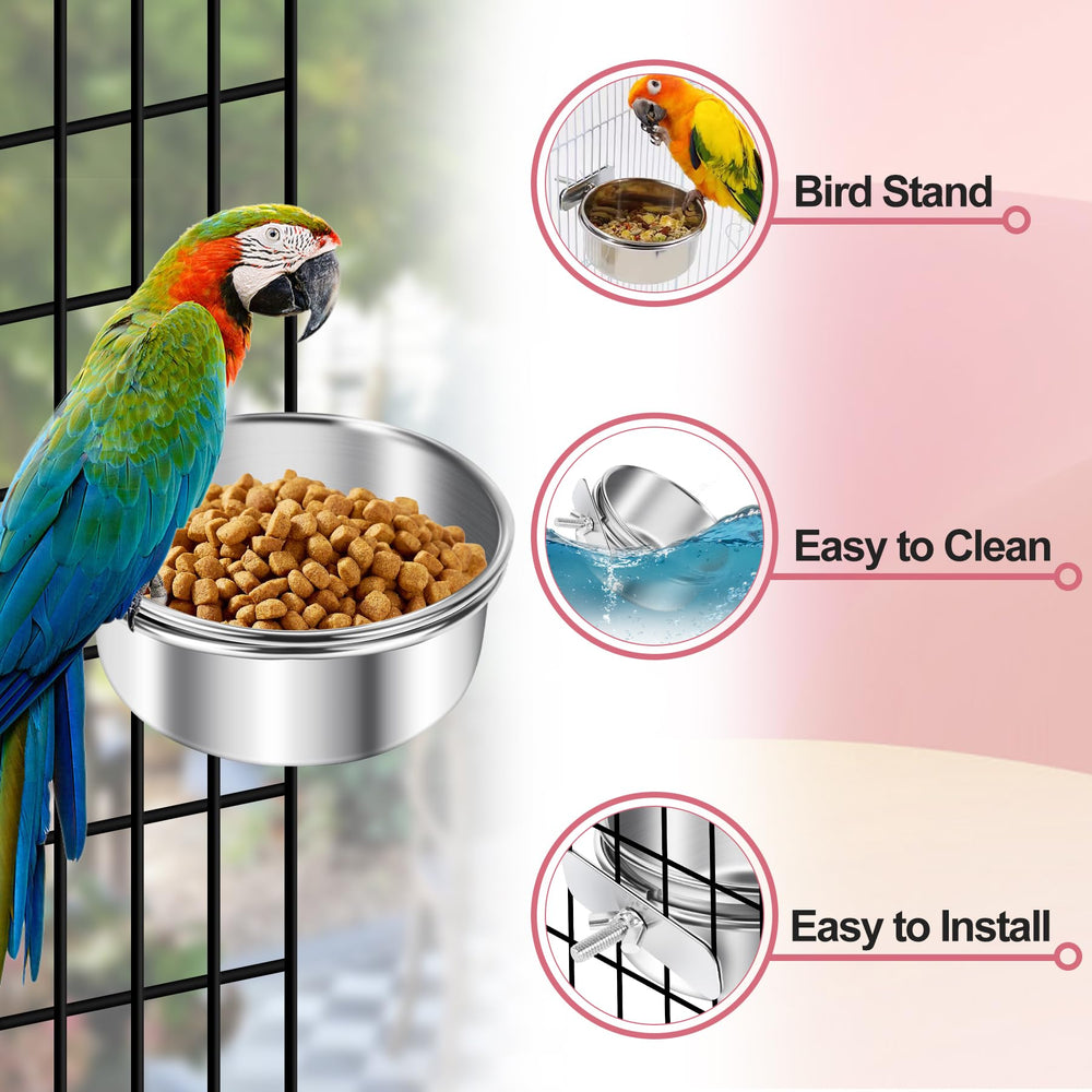 ToLanbbt sturdy clamps keep cages stable, preventing spills during feeding.