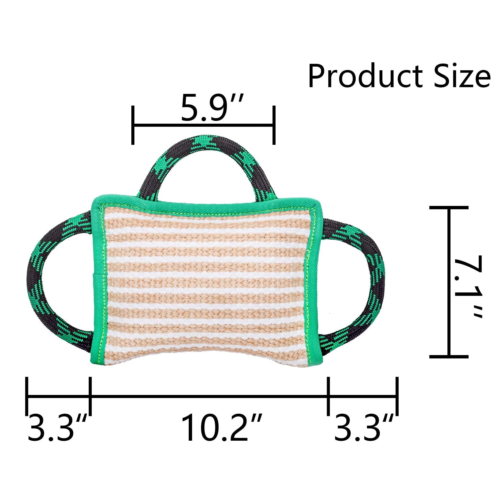 ToLanbbt three-handles tug design enabling versatile grip during sessions.