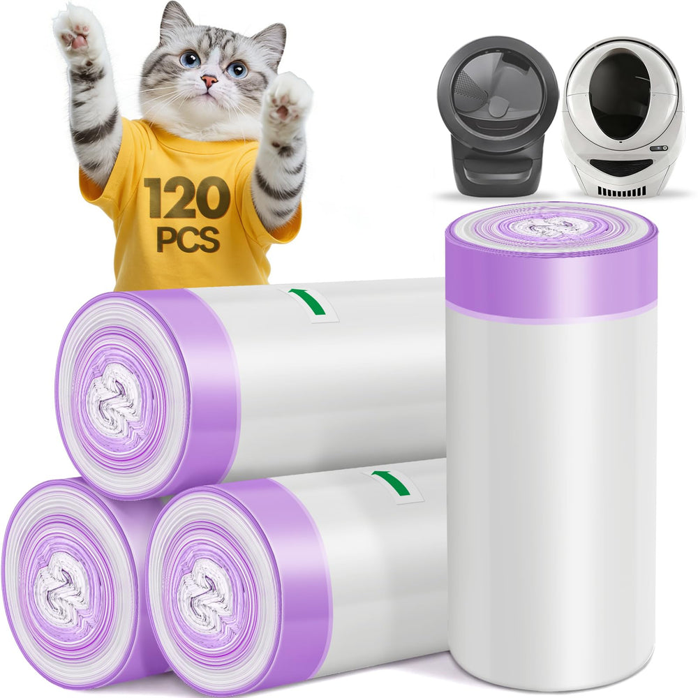 Tolnetr universal-fit litter bags for Litter Robot 4/3, quick setup and leak-free disposal.