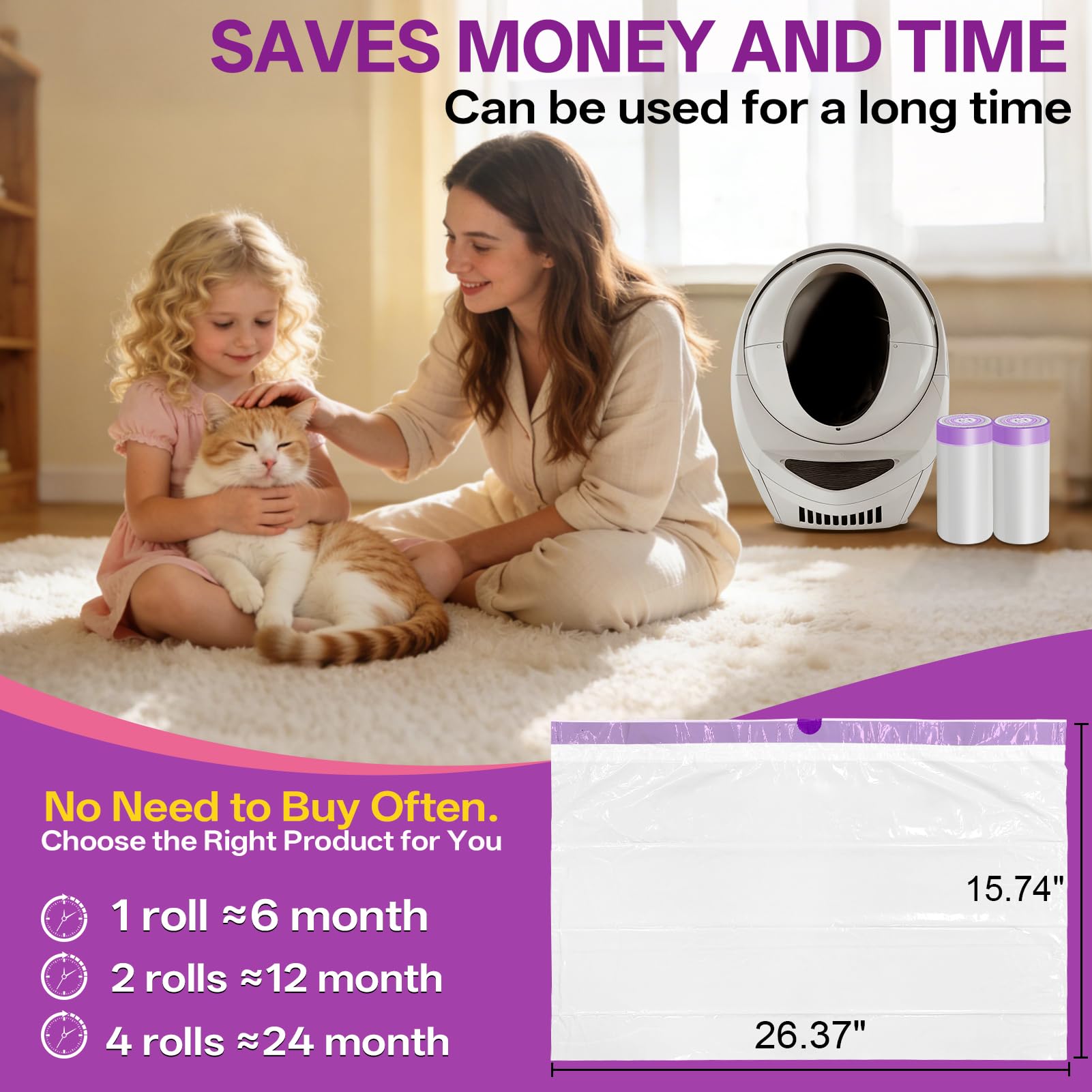 Tolnetr odorless design helps maintain a fresher home.