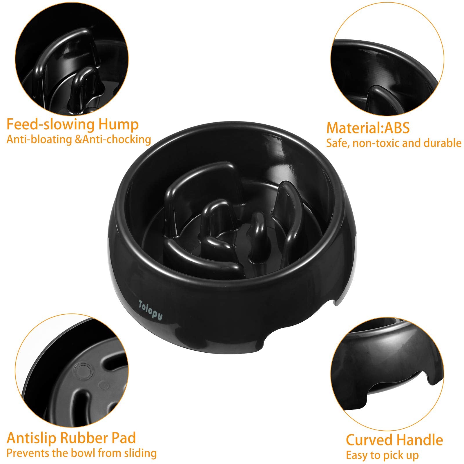 Tolopu anti-gulping dog bowl enables longer mindful meals with a playful design